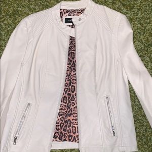 NWOT Wilson’s Leather White Leather Jacket